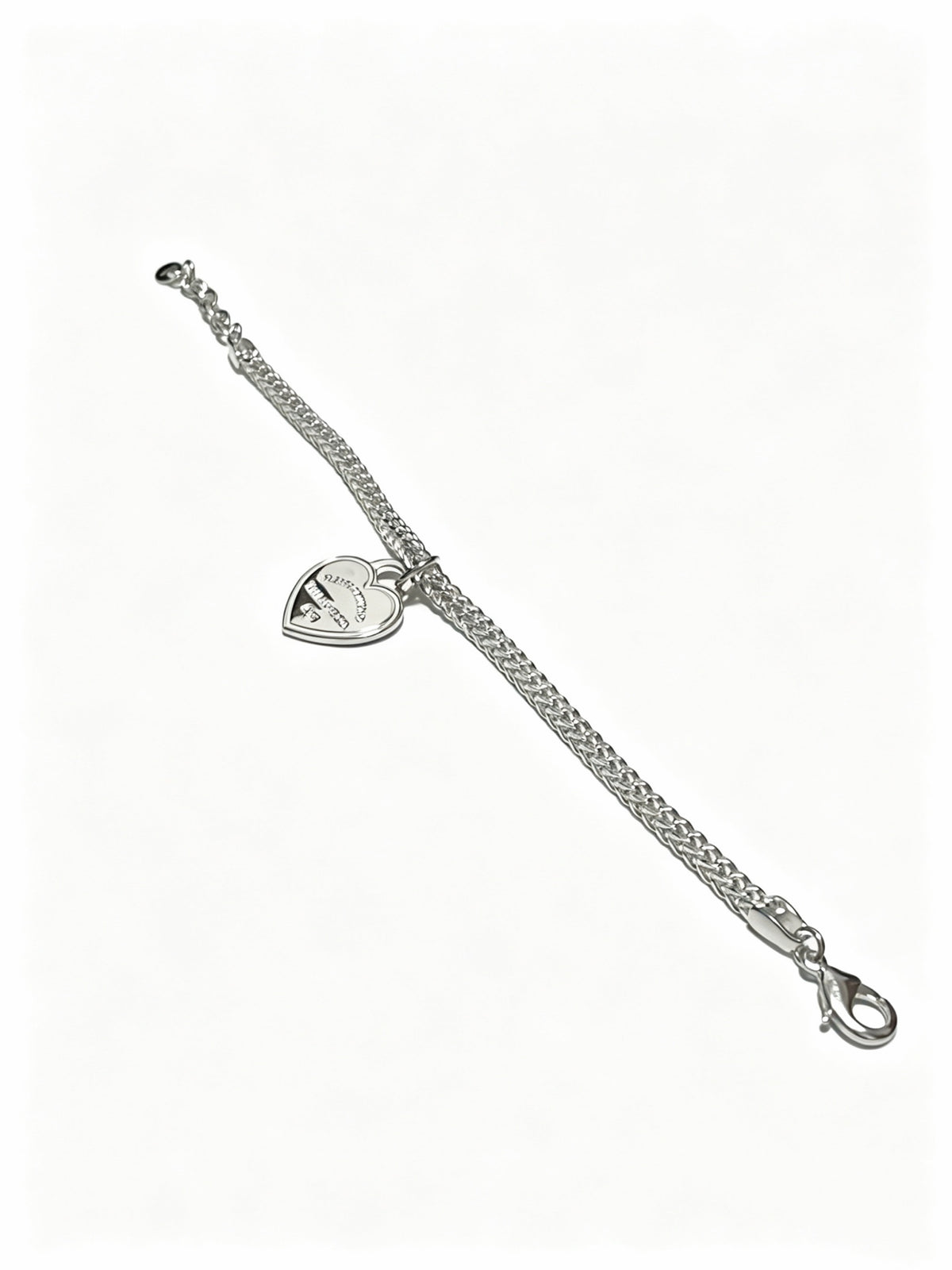 Signature Motif Bracelet in Silver-Tone – Vintage Detail – Design 36 detail view