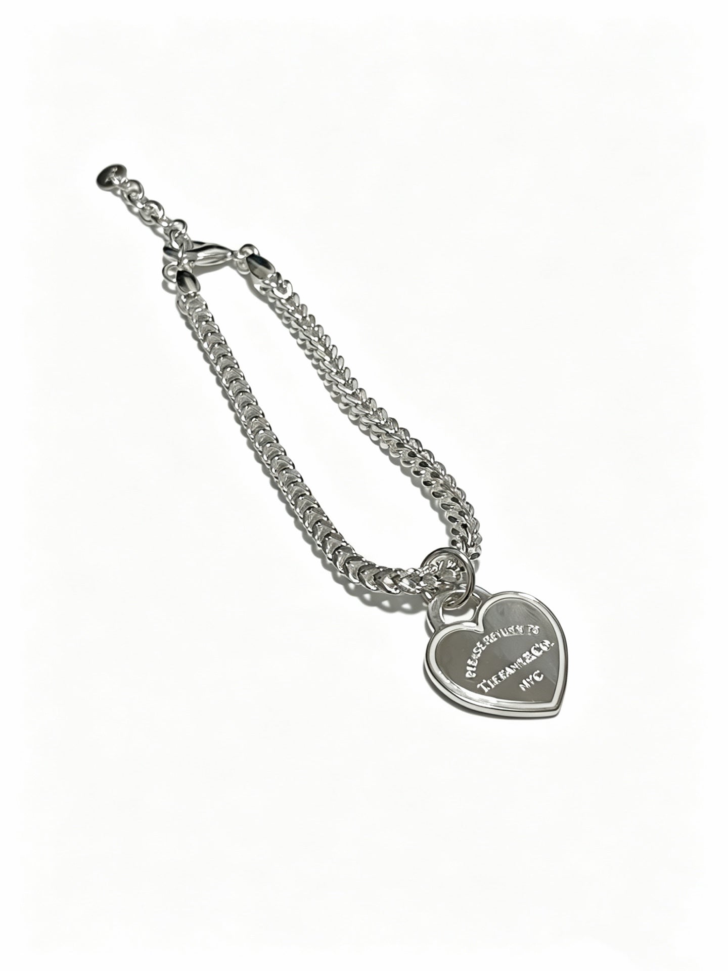 Signature Motif Bracelet in Silver-Tone – Vintage Detail – Design 36 front product view
