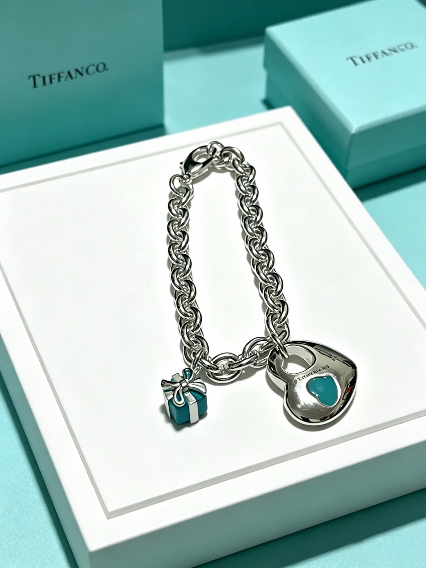 Signature Motif Bracelet in Silver-Tone – Vintage Detail – Design 35 styled product view