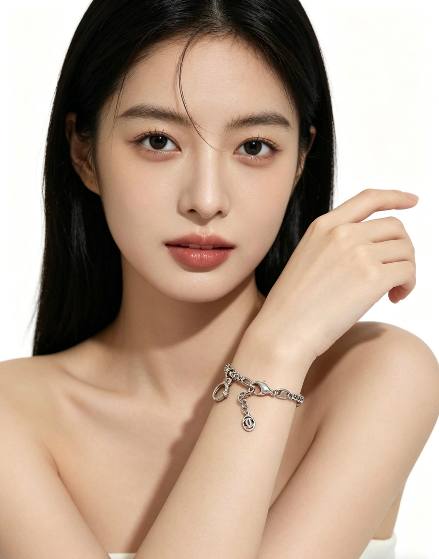 Sculptural Statement Bracelet in Gold-Tone – Design 84 styled view