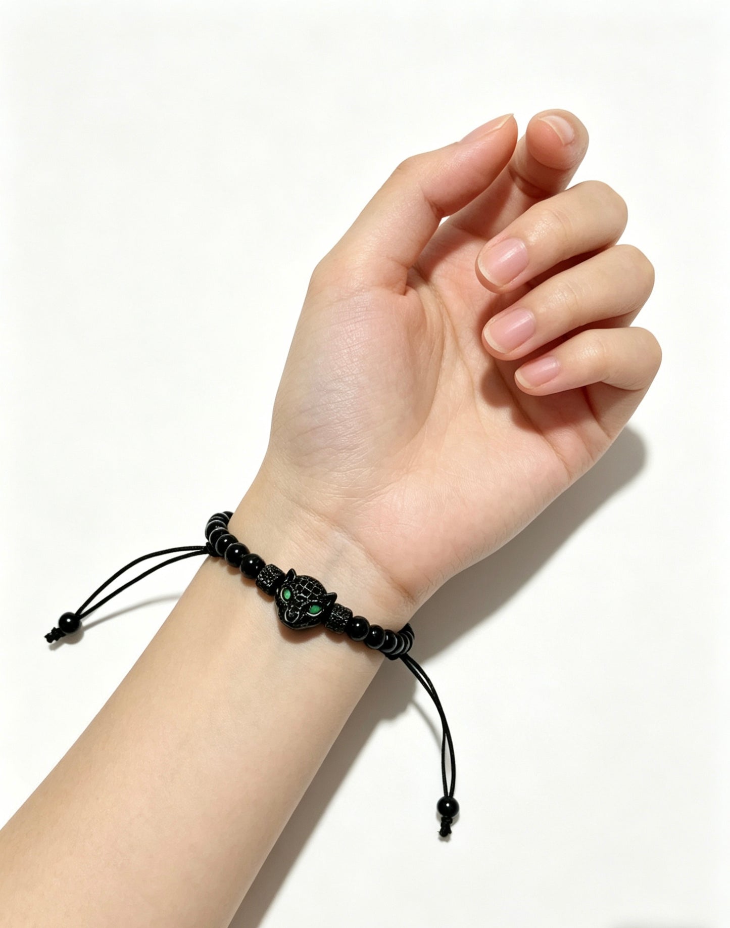 Panther Motif Statement Bracelet in Gold-Tone – Design 12 side detail