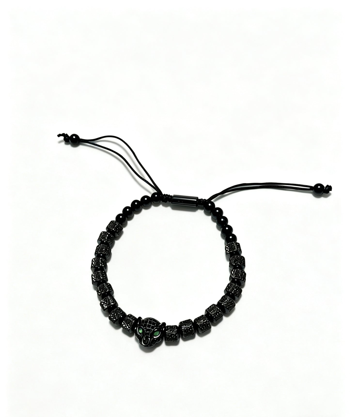 Panther Motif Statement Bracelet in Gold-Tone – Design 12 main product view