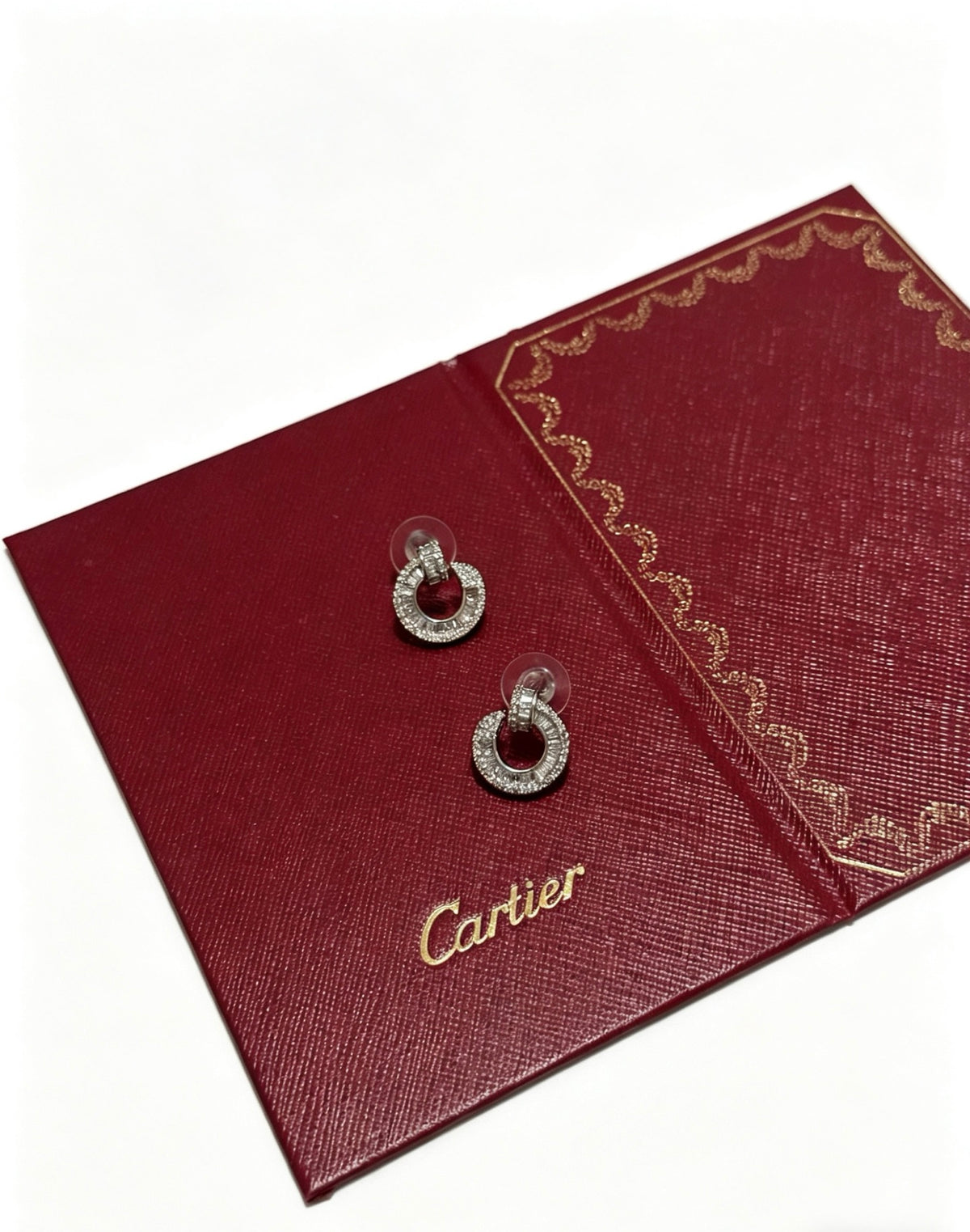 Sculptural Earrings in Gold-Tone – Design 02 front view