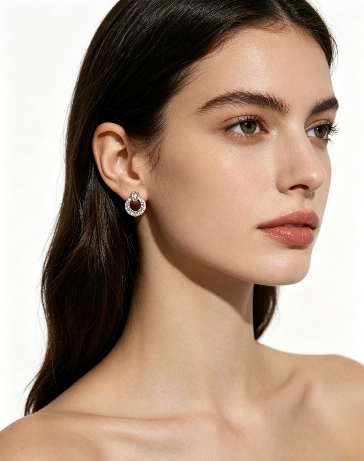 Sculptural Earrings in Gold-Tone – Design 02 styled view