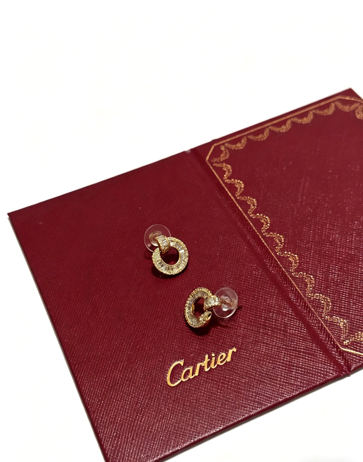 Sculptural Earrings in Gold-Tone – Design 01 styled view