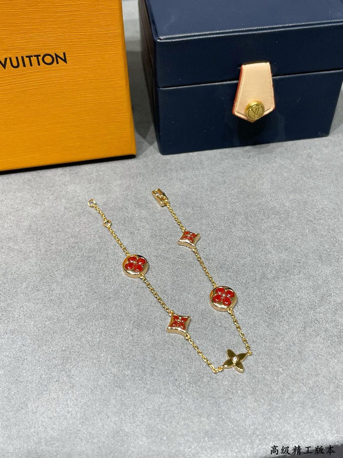 Geometric Emblem Bracelet in Polished Metal-Tone – Design 016 main product view