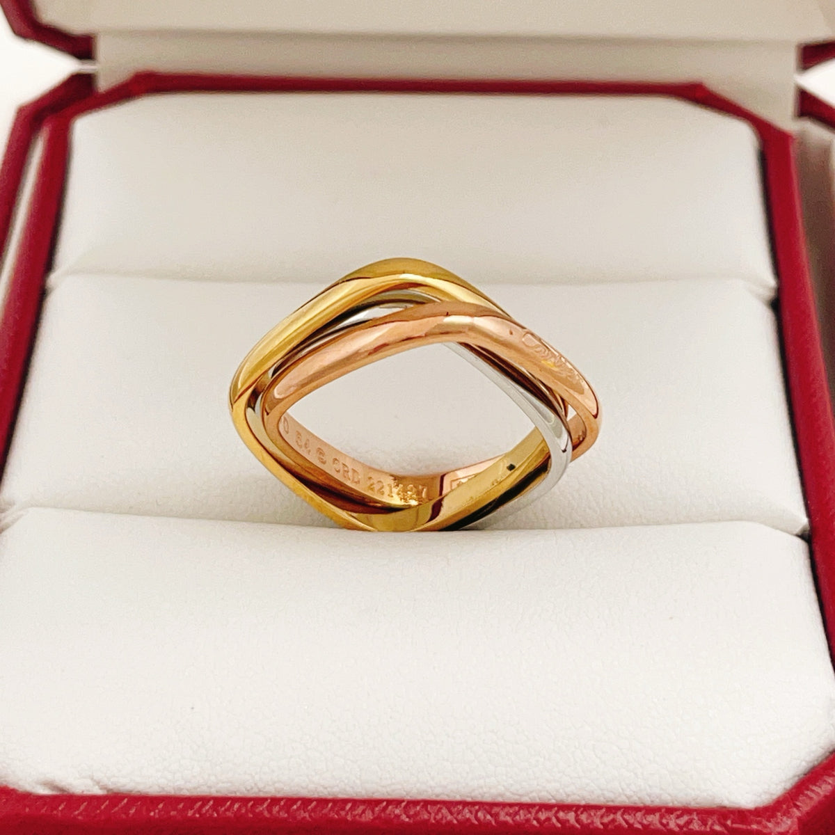 Sculptural Statement Ring in Polished Metal-Tone – Design 03 styled view