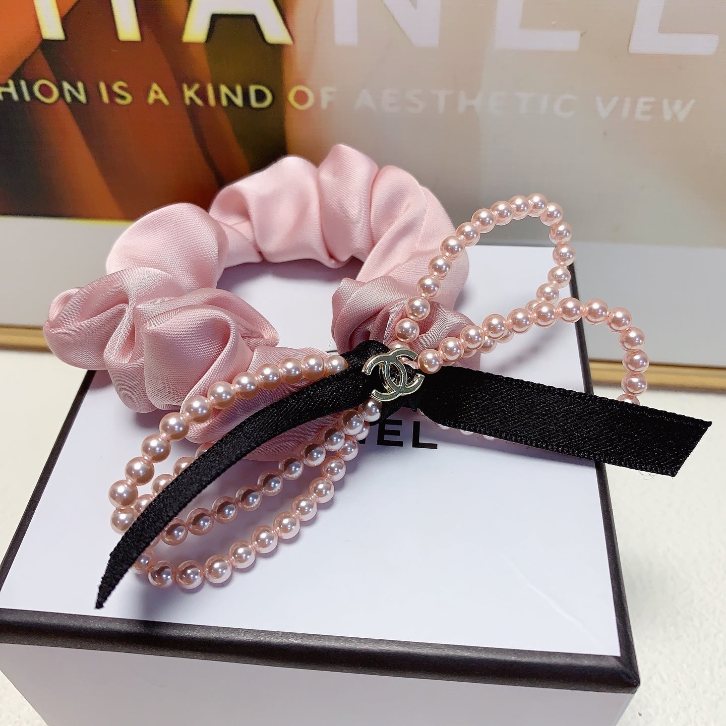Bow Jewelry Accessory in Polished Metal-Tone detail view