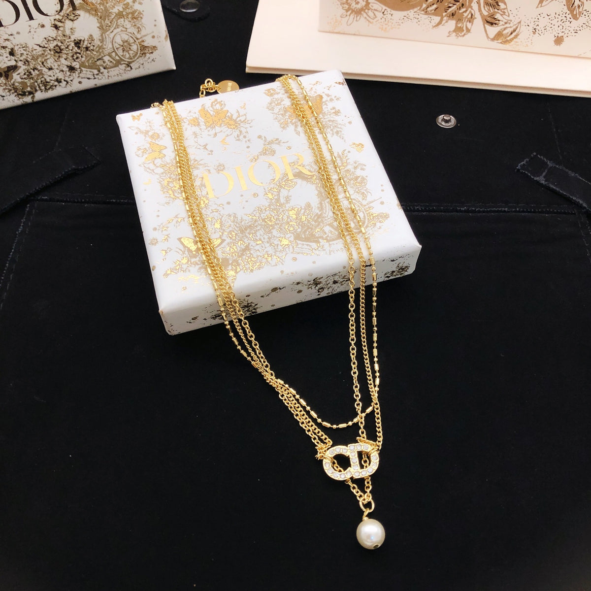 Sculptural Pendant Necklace in Polished Metal-Tone with Layered Detail – Design 001 main product view