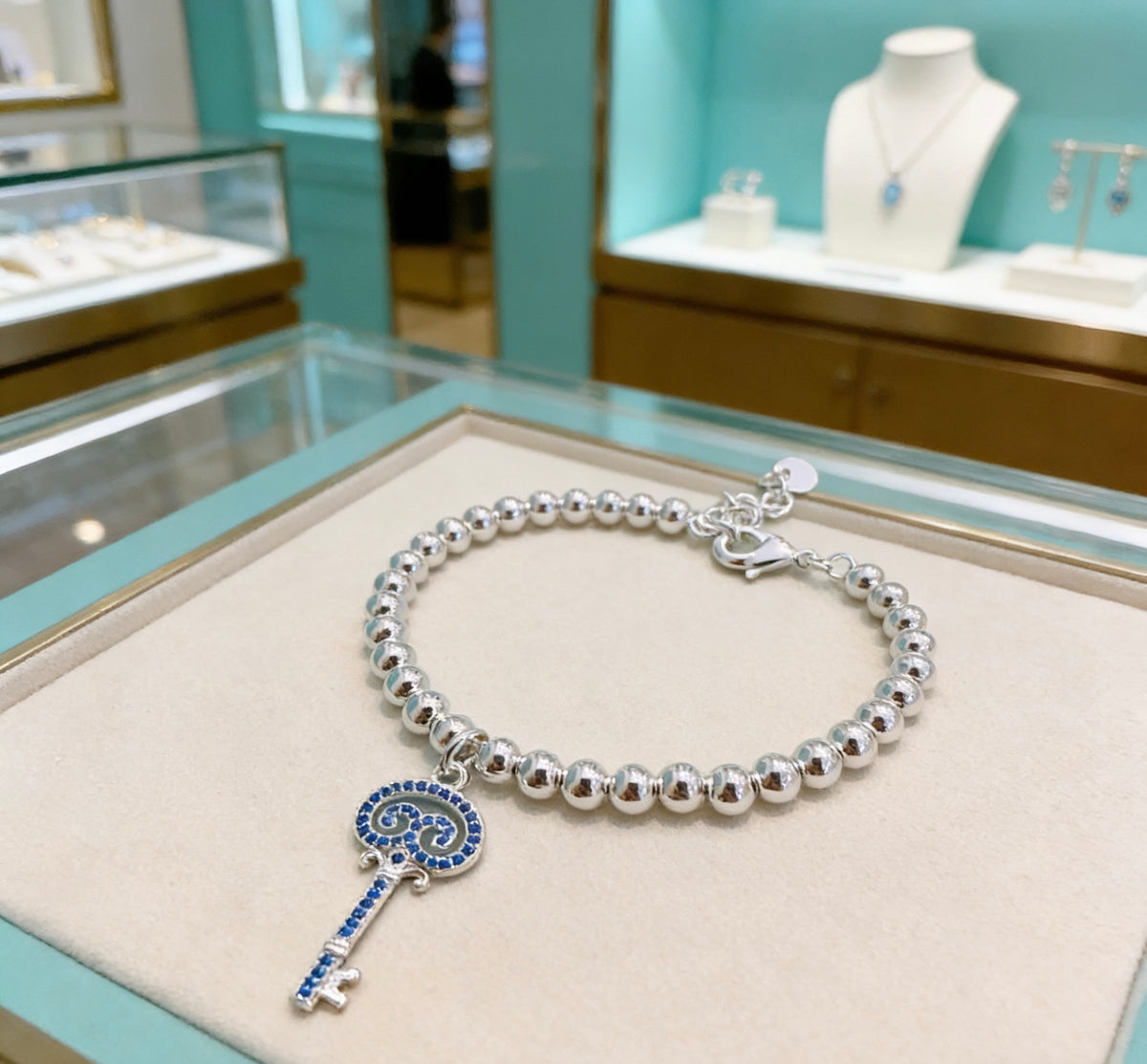 Signature Motif Bracelet in Silver-Tone – Vintage Detail – Design 39 styled product view