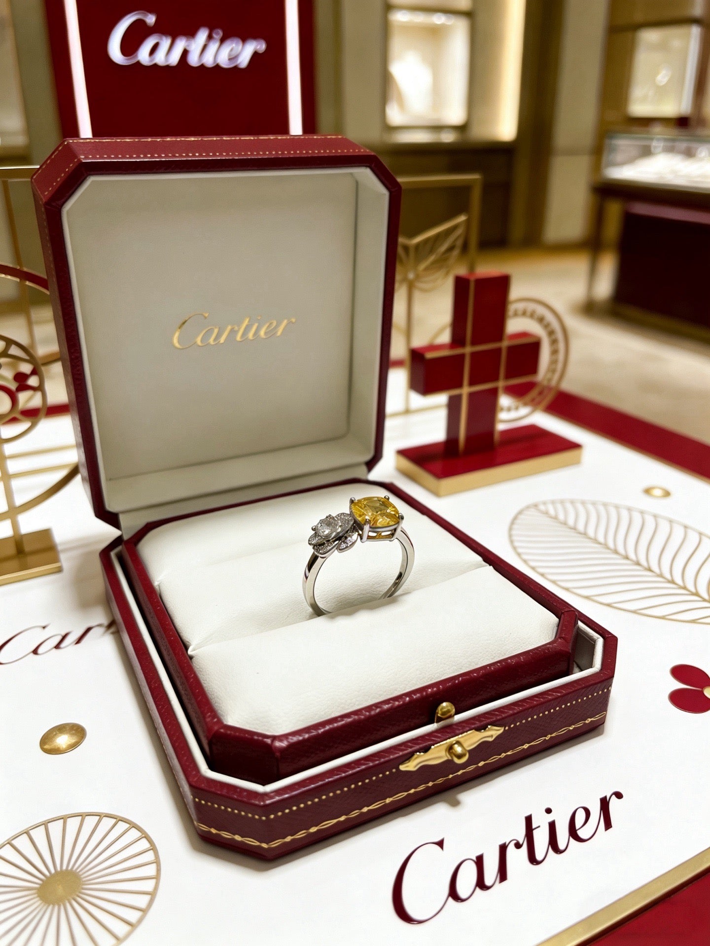 Sculptural Statement Ring in Gold-Tone – Design 09 styled view