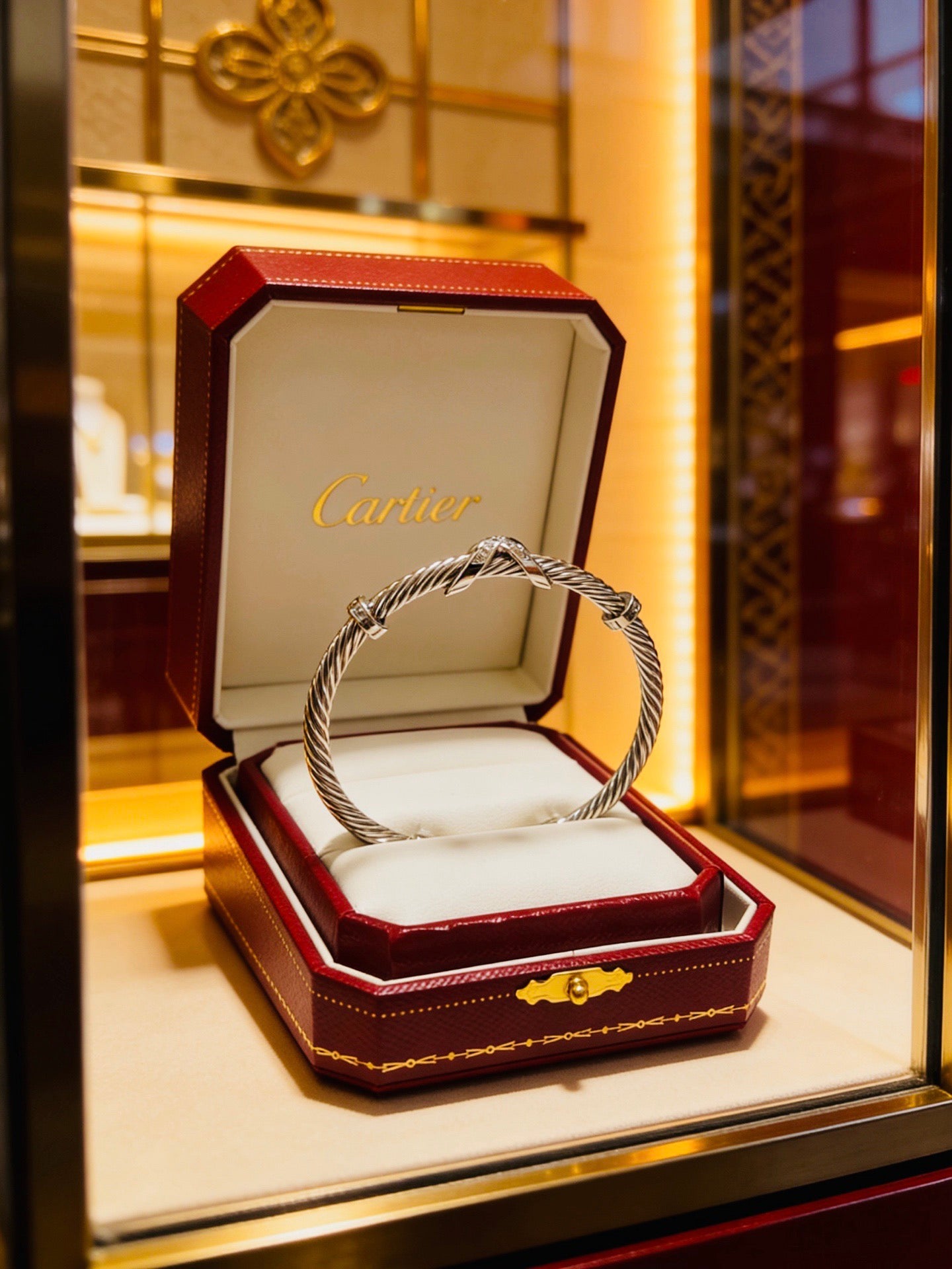 Sculptural Statement Bracelet in Gold-Tone – Design 88 main product view