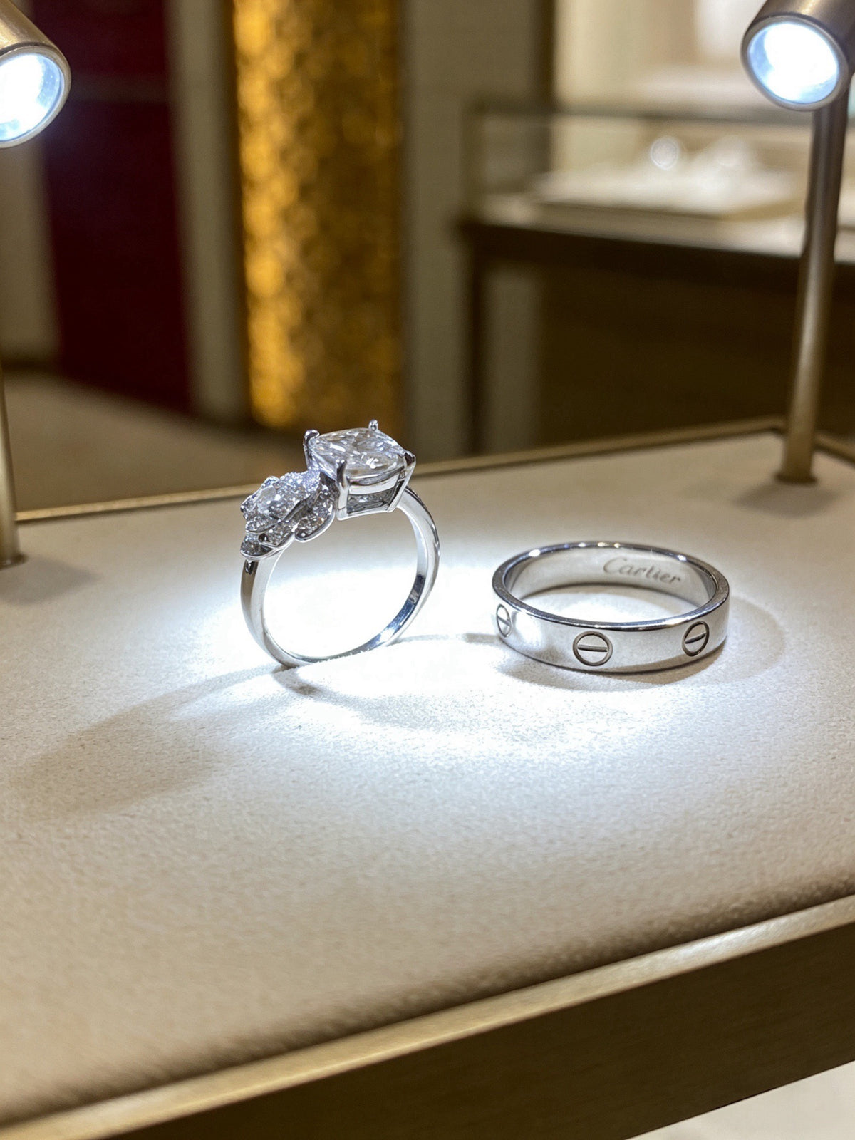 Sculptural Statement Ring in Gold-Tone – Design 07 styled view