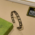 Double-G Emblem Bangle in Polished Metal-Tone – Design 025 main product view