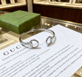 Double-G Emblem Bangle in Polished Metal-Tone – Design 018 main product view