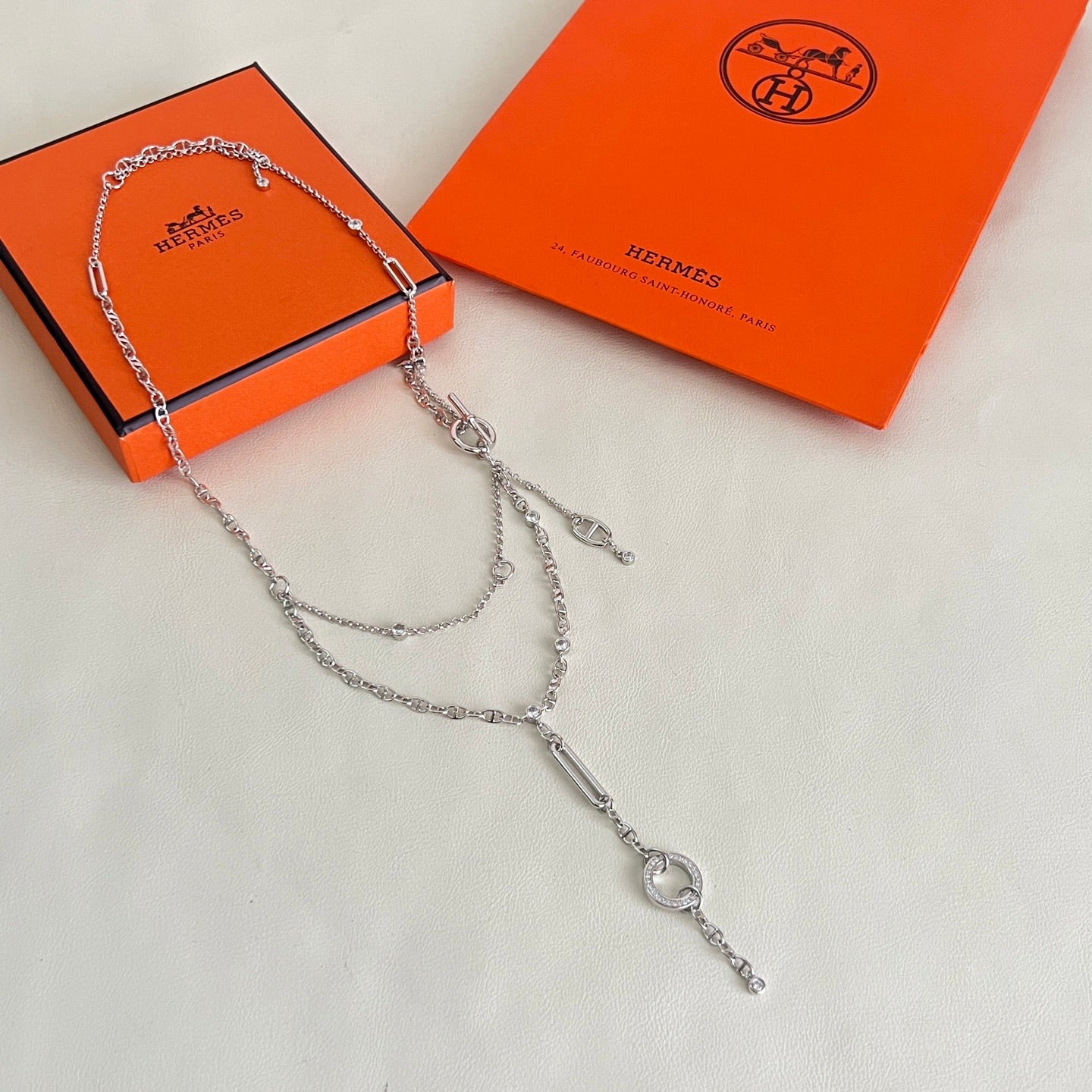 Horse Pendant Necklace in Polished Metal-Tone – Design 019 main product view