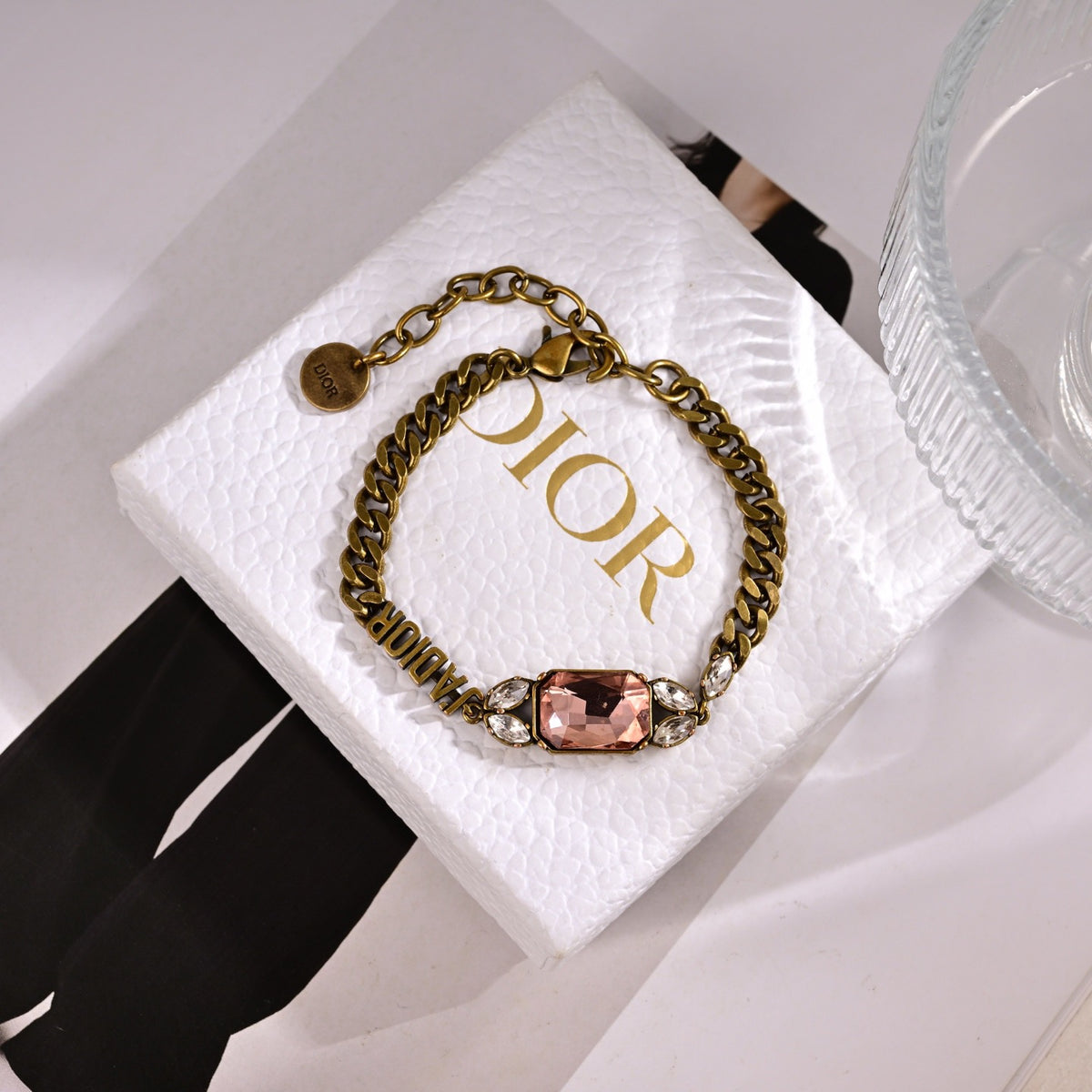 Sculptural Statement Bracelet in Polished Metal-Tone with Vintage-Style Finish – Design 002 main product view