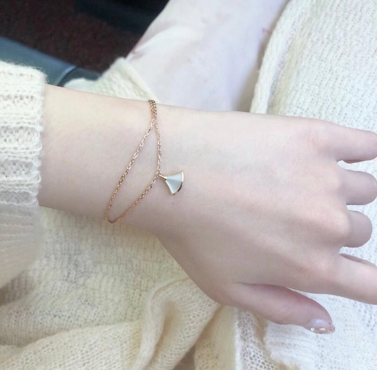 Geometric Emblem Bracelet in Gold-Tone main product view