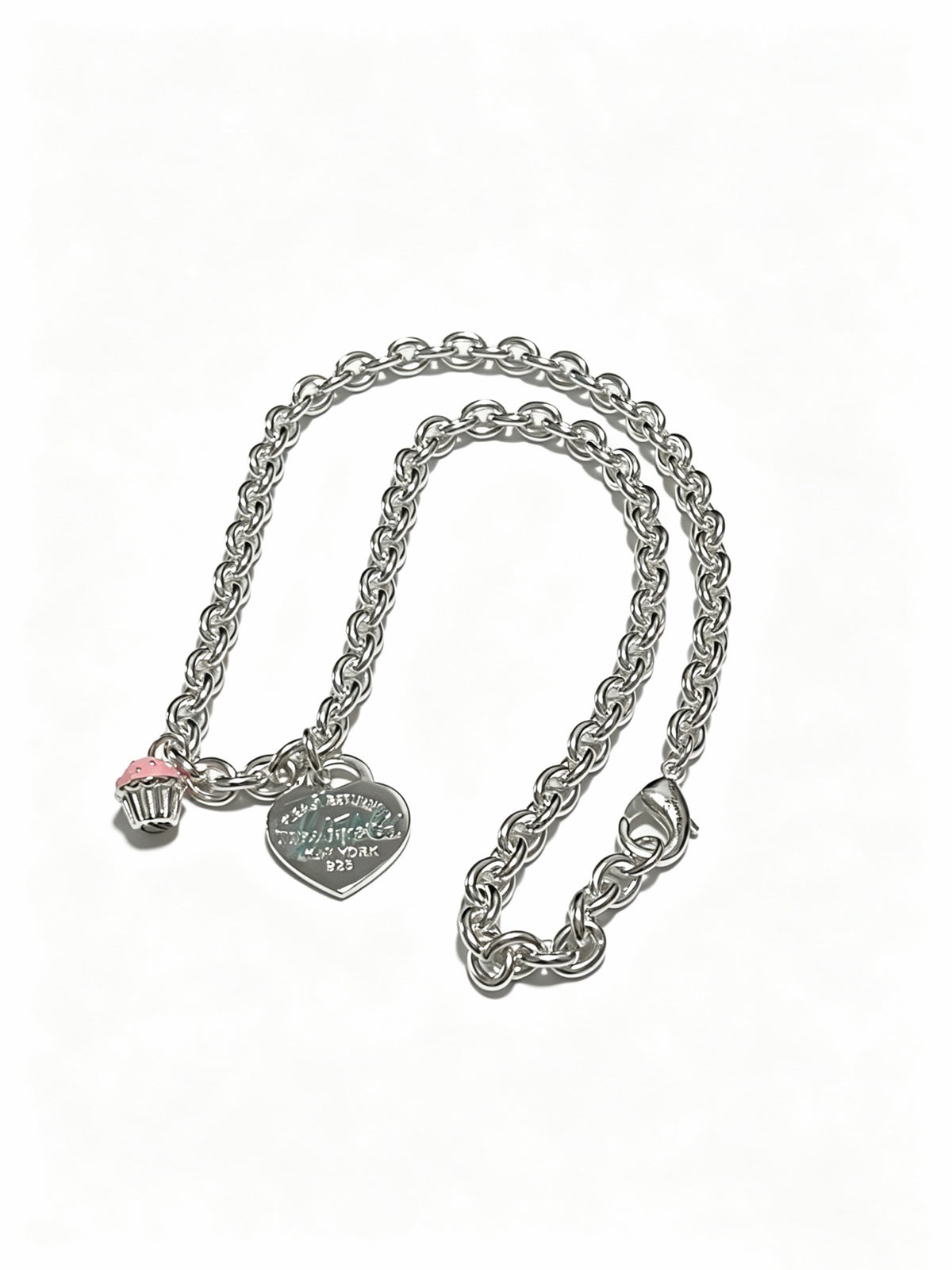 Signature Motif Pendant Necklace in Silver-Tone – Vintage Detail – Design 18 main product view