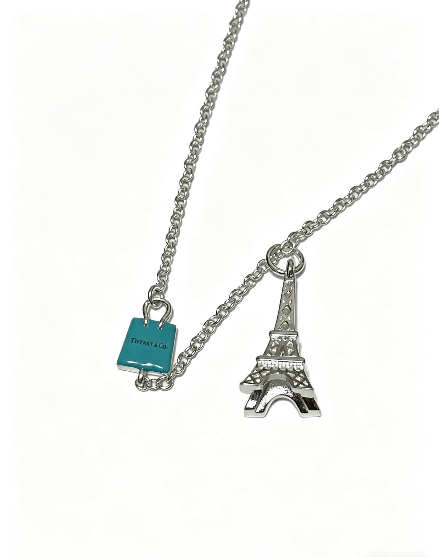 Signature Motif Pendant Necklace in Silver-Tone – Vintage Detail – Design 11 detail view