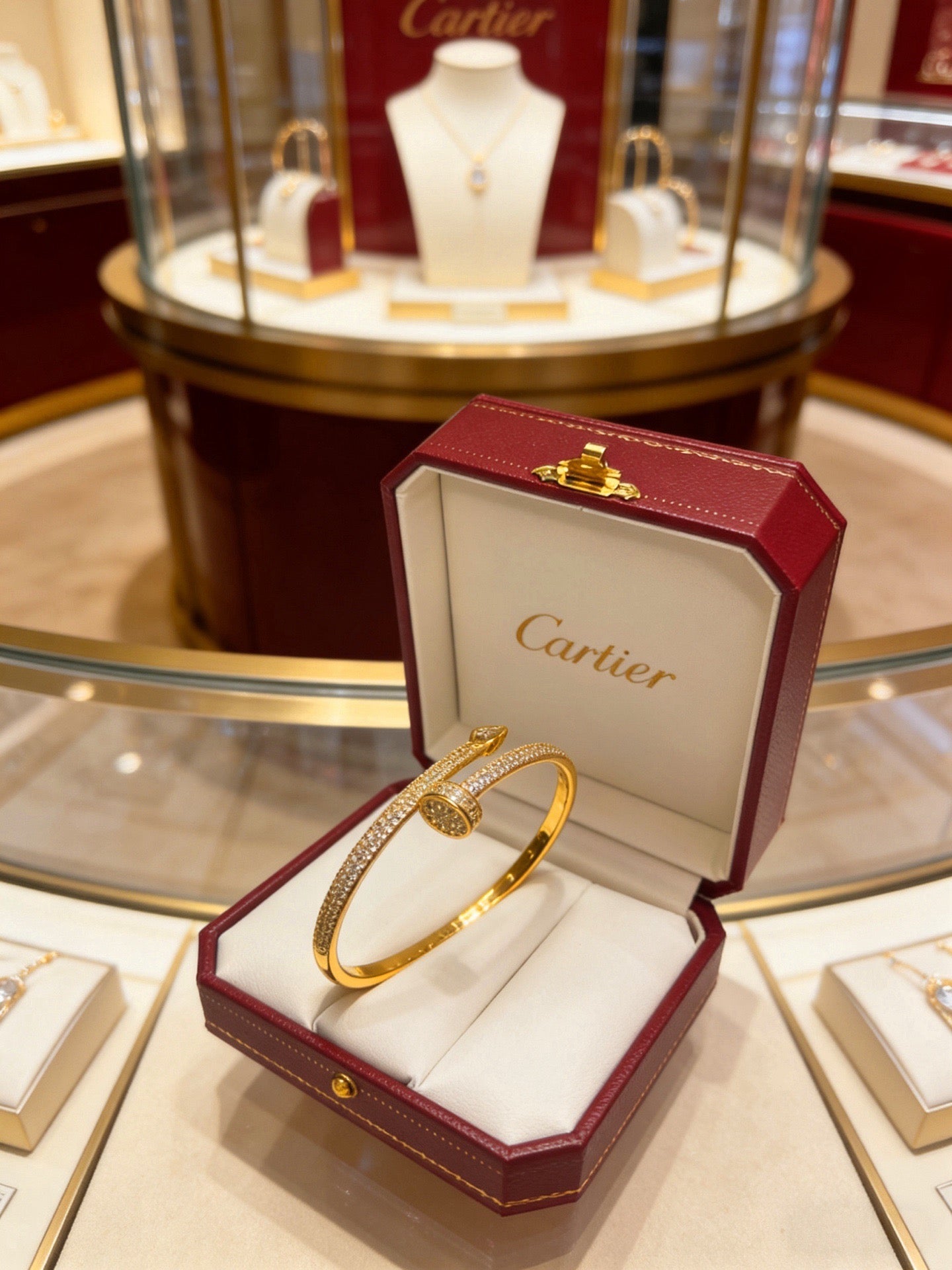Sculptural Statement Bracelet in Gold-Tone – Design 101 main product view