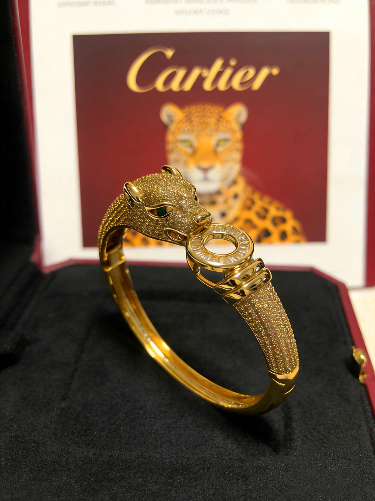 Sculptural Statement Bracelet in Gold-Tone – Design 100 front view