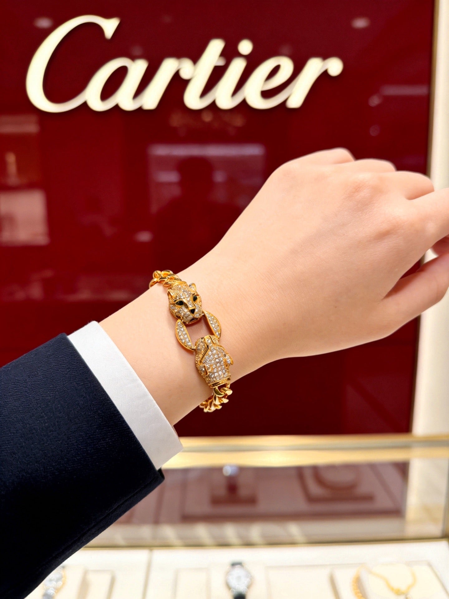 Sculptural Statement Bracelet in Gold-Tone – Design 95 main product view