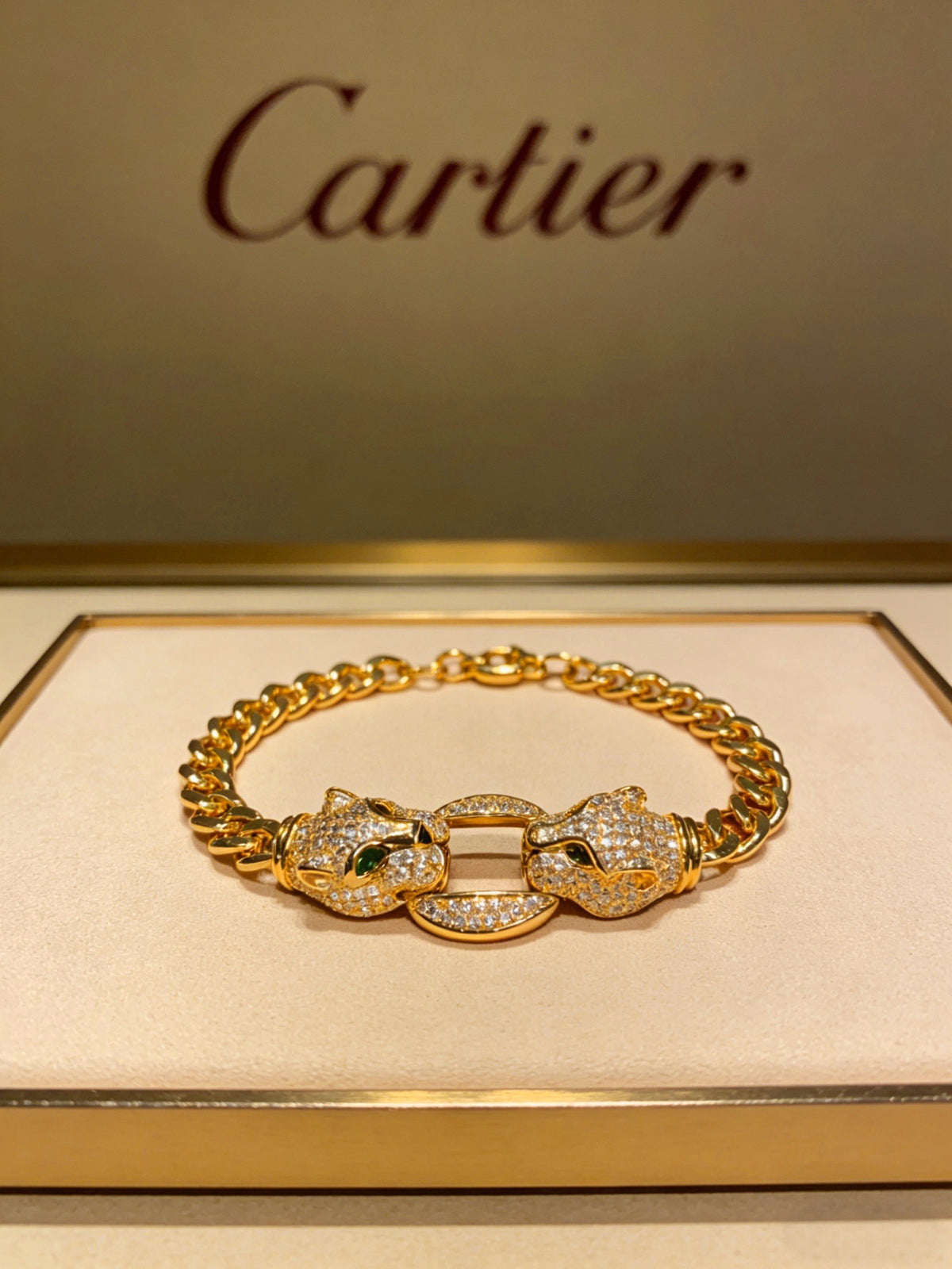 Sculptural Statement Bracelet in Gold-Tone – Design 95 main product view