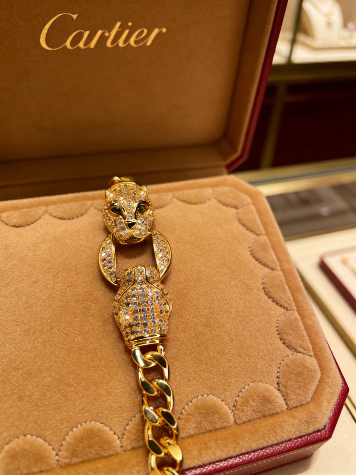 Sculptural Statement Bracelet in Gold-Tone – Design 95 styled view