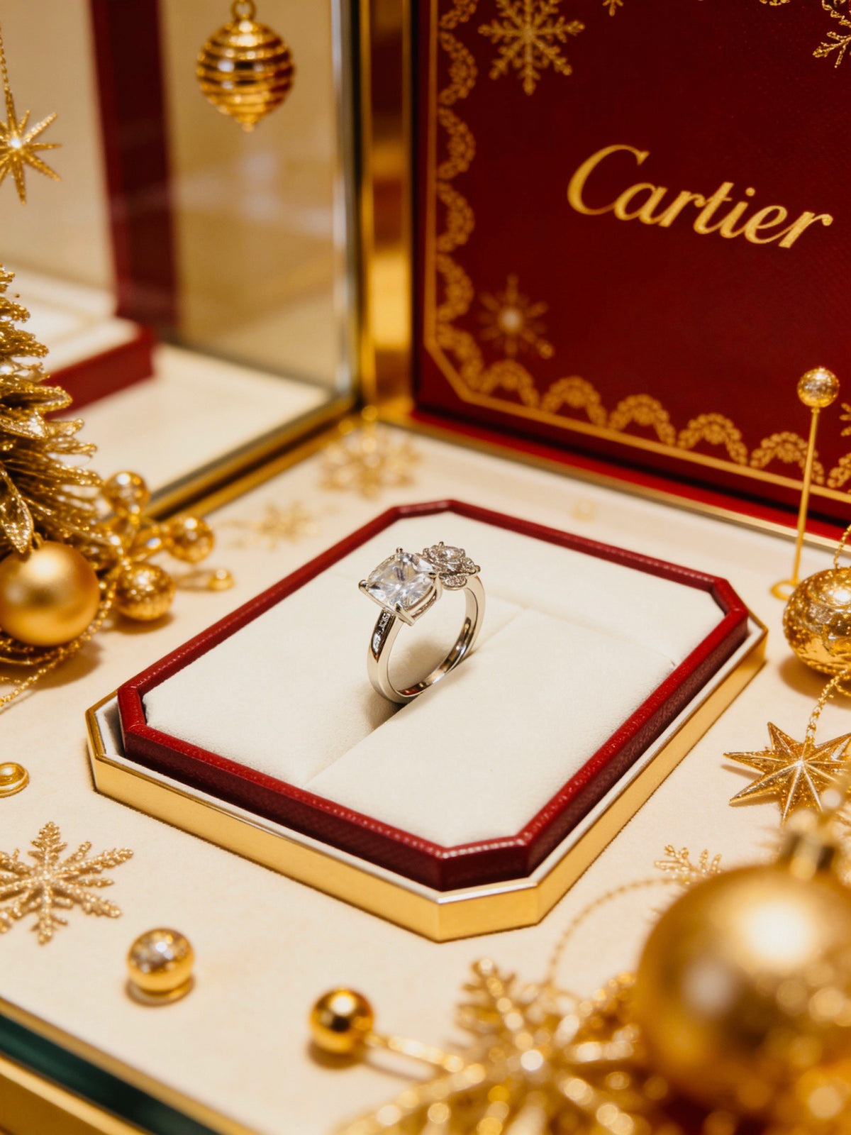 Sculptural Statement Ring in Gold-Tone – Design 14 side detail