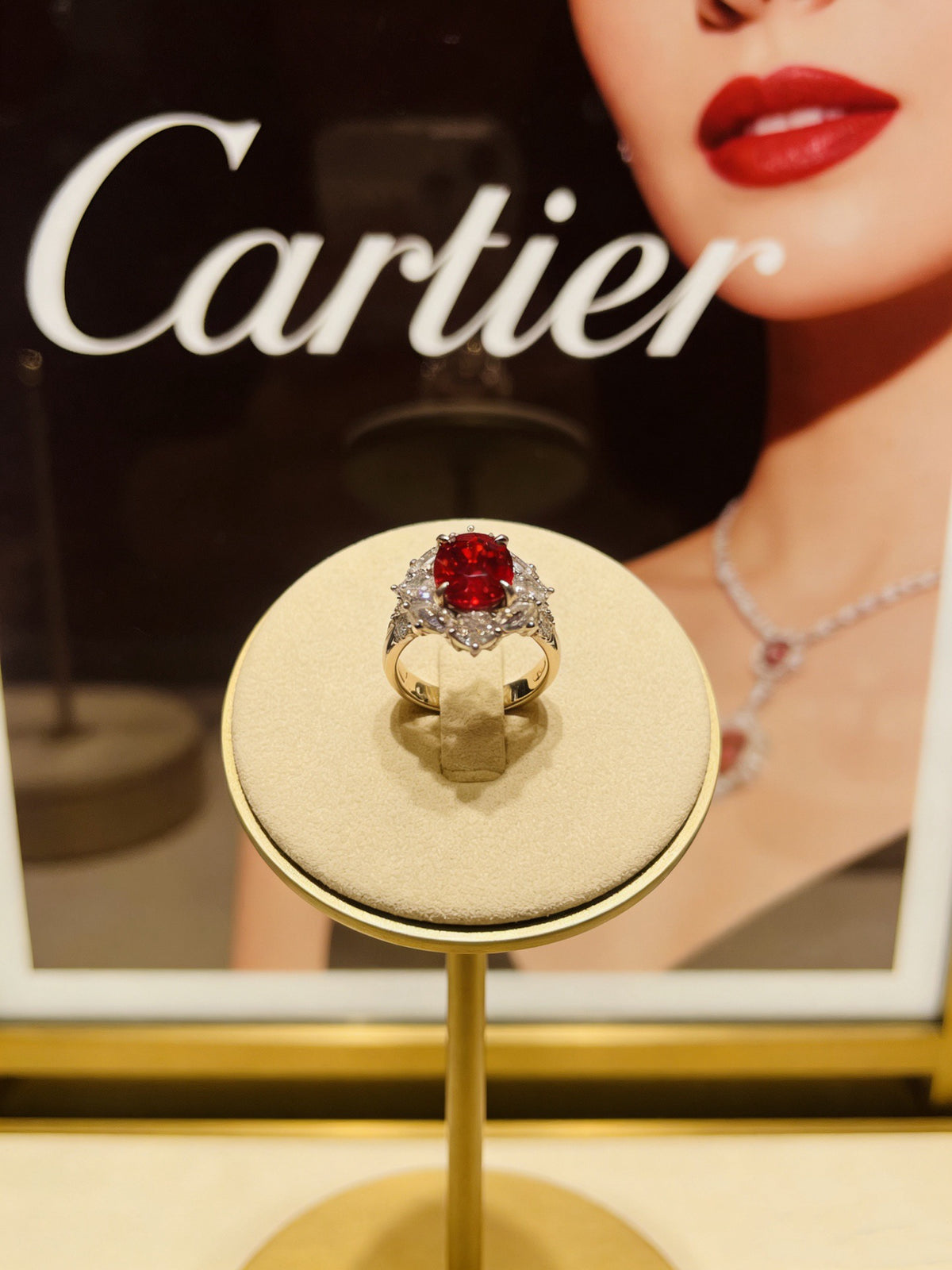 Sculptural Statement Ring in Gold-Tone – Design 12 close-up detail