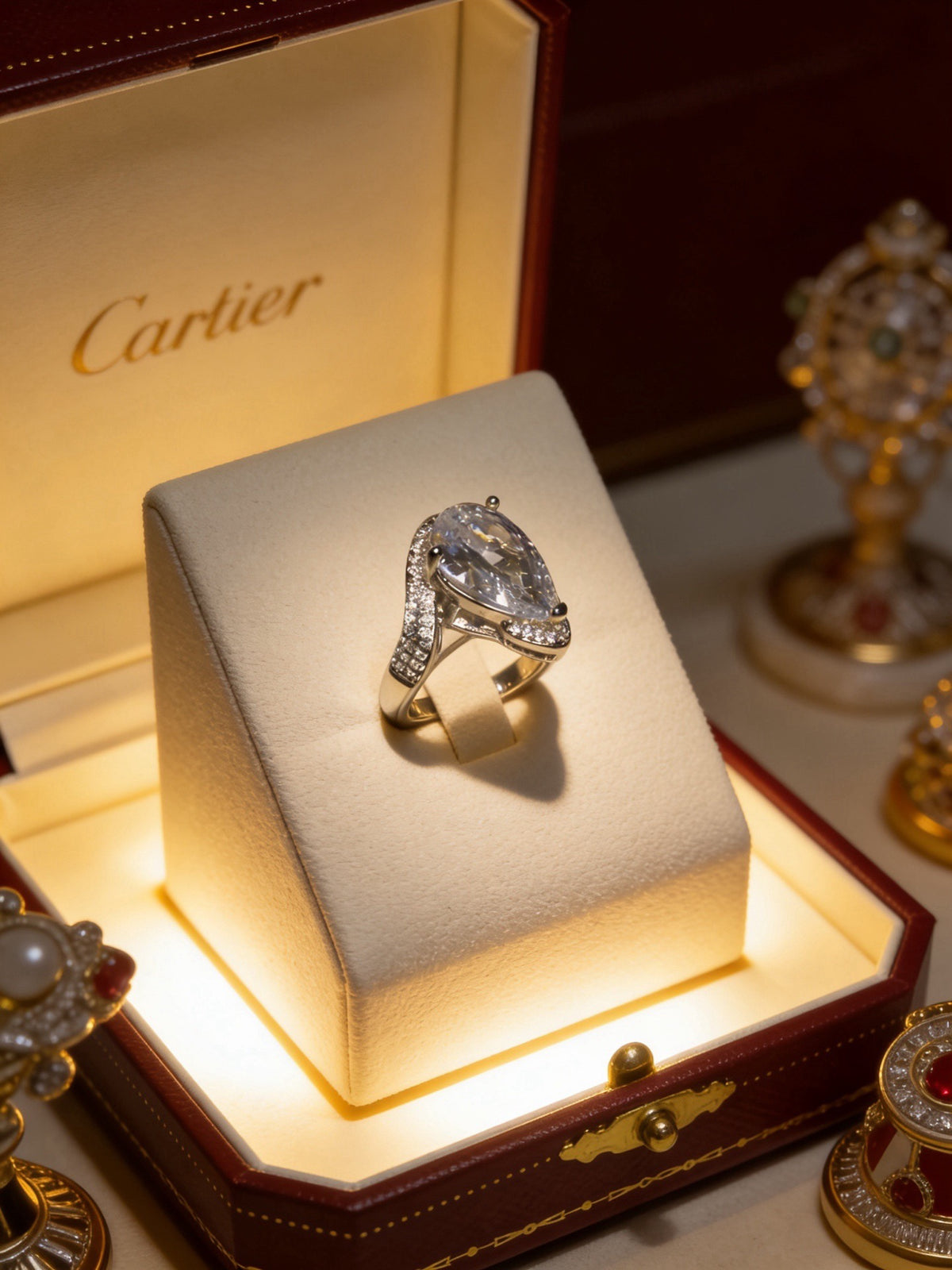 Sculptural Statement Ring in Gold-Tone – Design 11 styled view