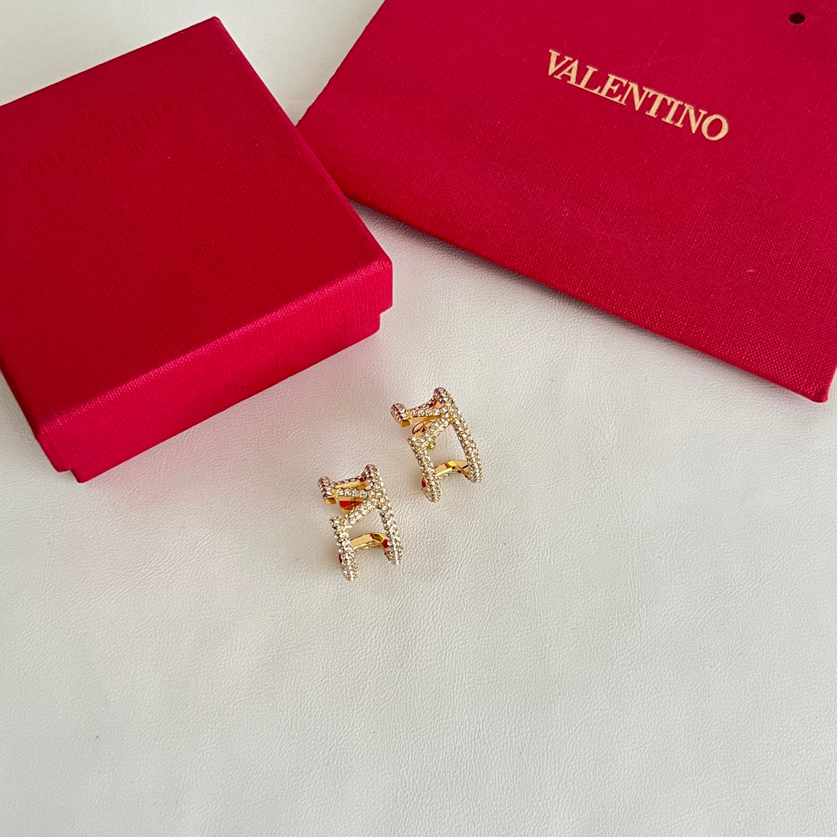 Signature Emblem Statement Earrings in Polished Metal-Tone – Design 03 main product view