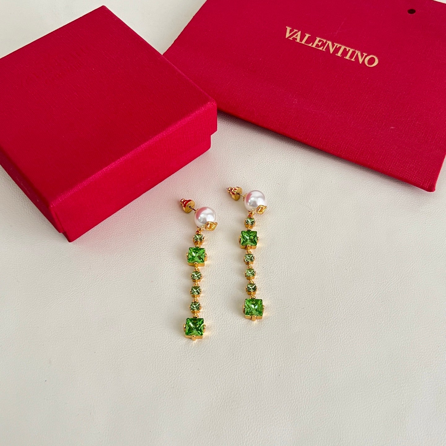 Signature Emblem Stud Earrings in Polished Metal-Tone – Design 06 main product view