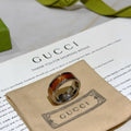 Double-G Emblem Statement Ring in Polished Metal-Tone – Design 008 main product view