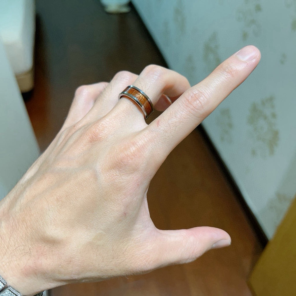 Double-G Emblem Statement Ring in Polished Metal-Tone – Design 008 styled product view