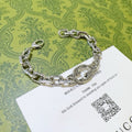 Geometric Emblem Bracelet in Polished Metal-Tone – Design 067 main product view