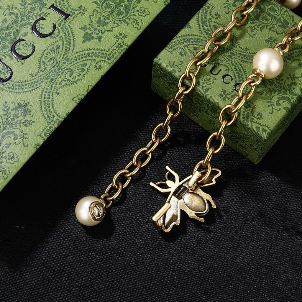 Double-G Emblem Jewelry Accessory in Polished Metal-Tone – Design 001 front product view