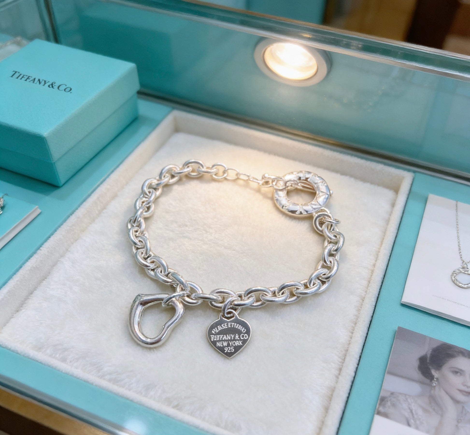 Signature Motif Bracelet in Silver-Tone – Vintage Detail – Design 59 styled product view