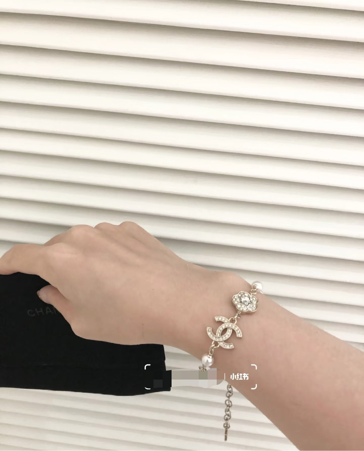 Camellia Bracelet in Gold-Tone detail view