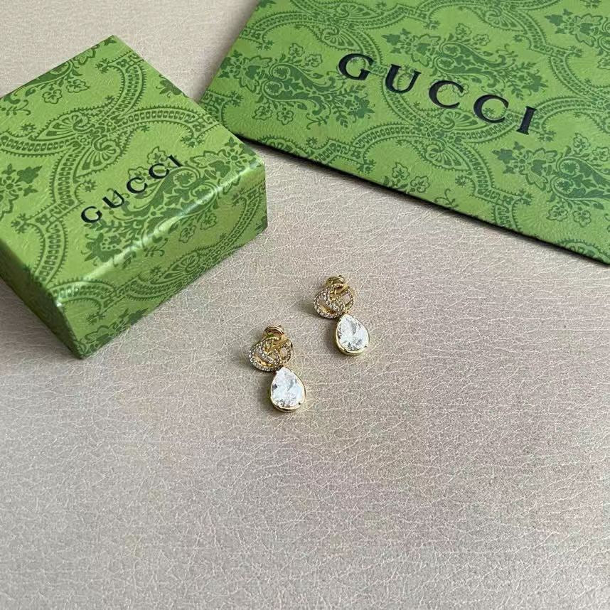 Geometric Emblem Stud Earrings in Polished Metal-Tone – Design 038 styled product view