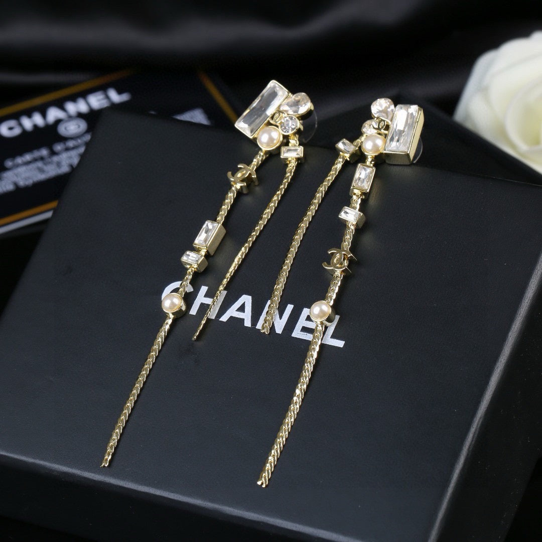 Signature Emblem Statement Earrings in Polished Metal-Tone – Design 038 main product view