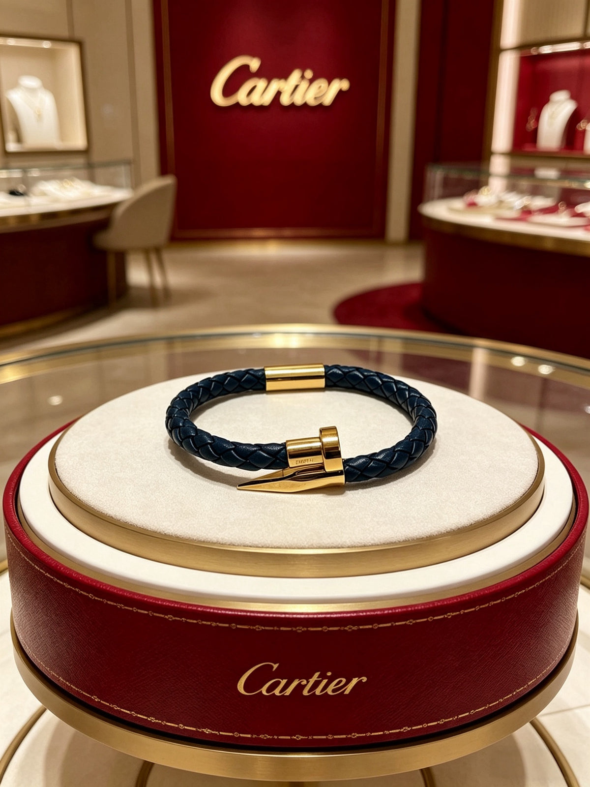 Sculptural Statement Bracelet in Gold-Tone – Design 122 main product view