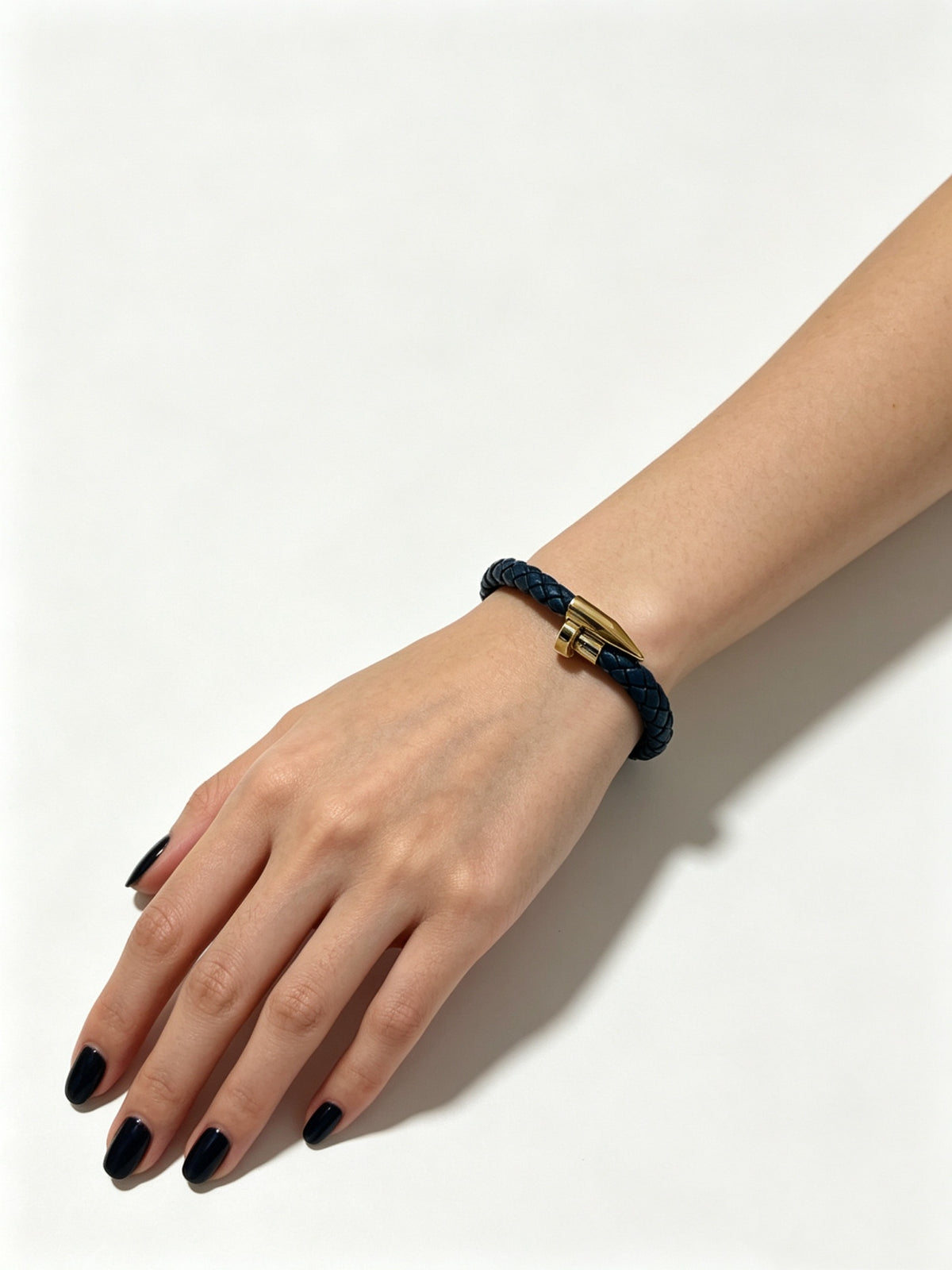 Sculptural Statement Bracelet in Gold-Tone – Design 122 styled view