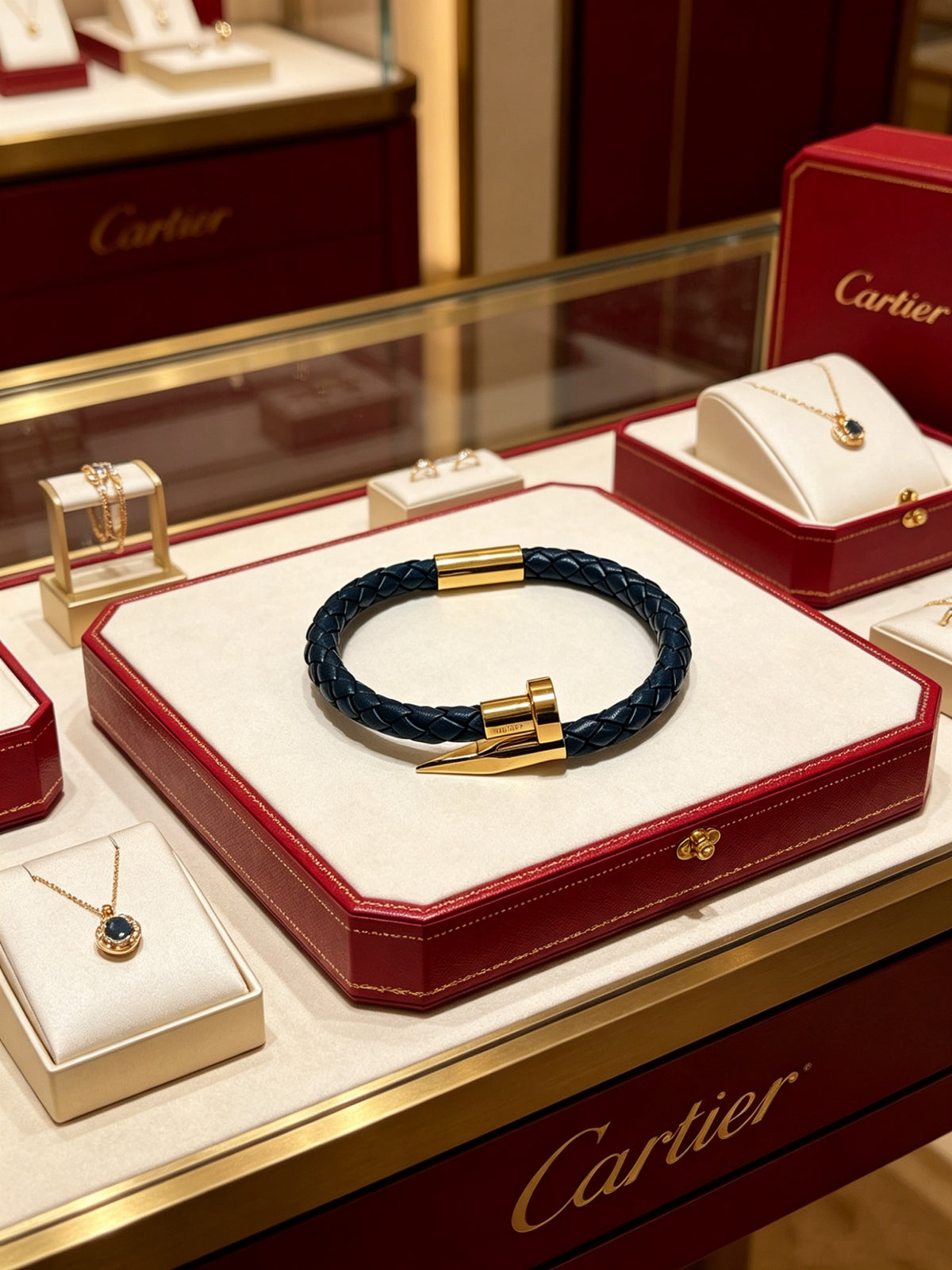 Sculptural Statement Bracelet in Gold-Tone – Design 122 close-up detail