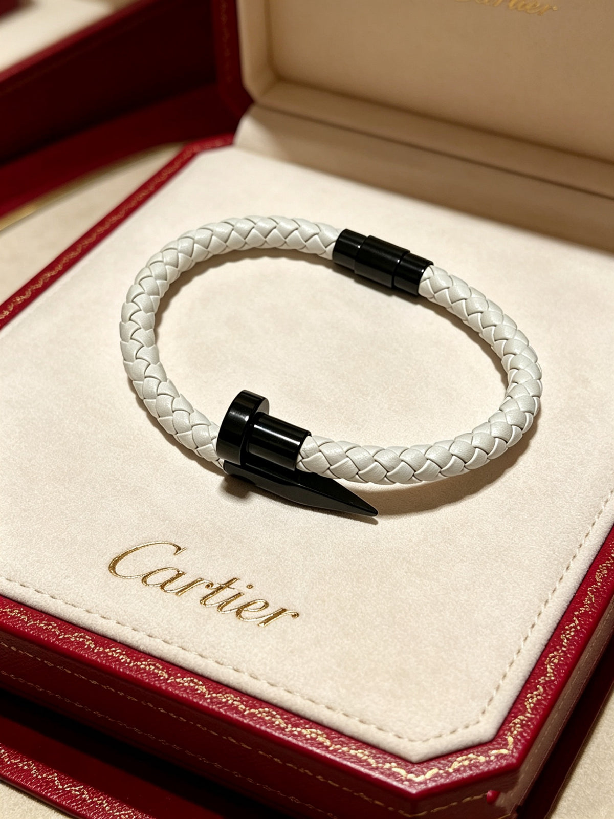 Sculptural Statement Bracelet in Gold-Tone – Design 121 side detail