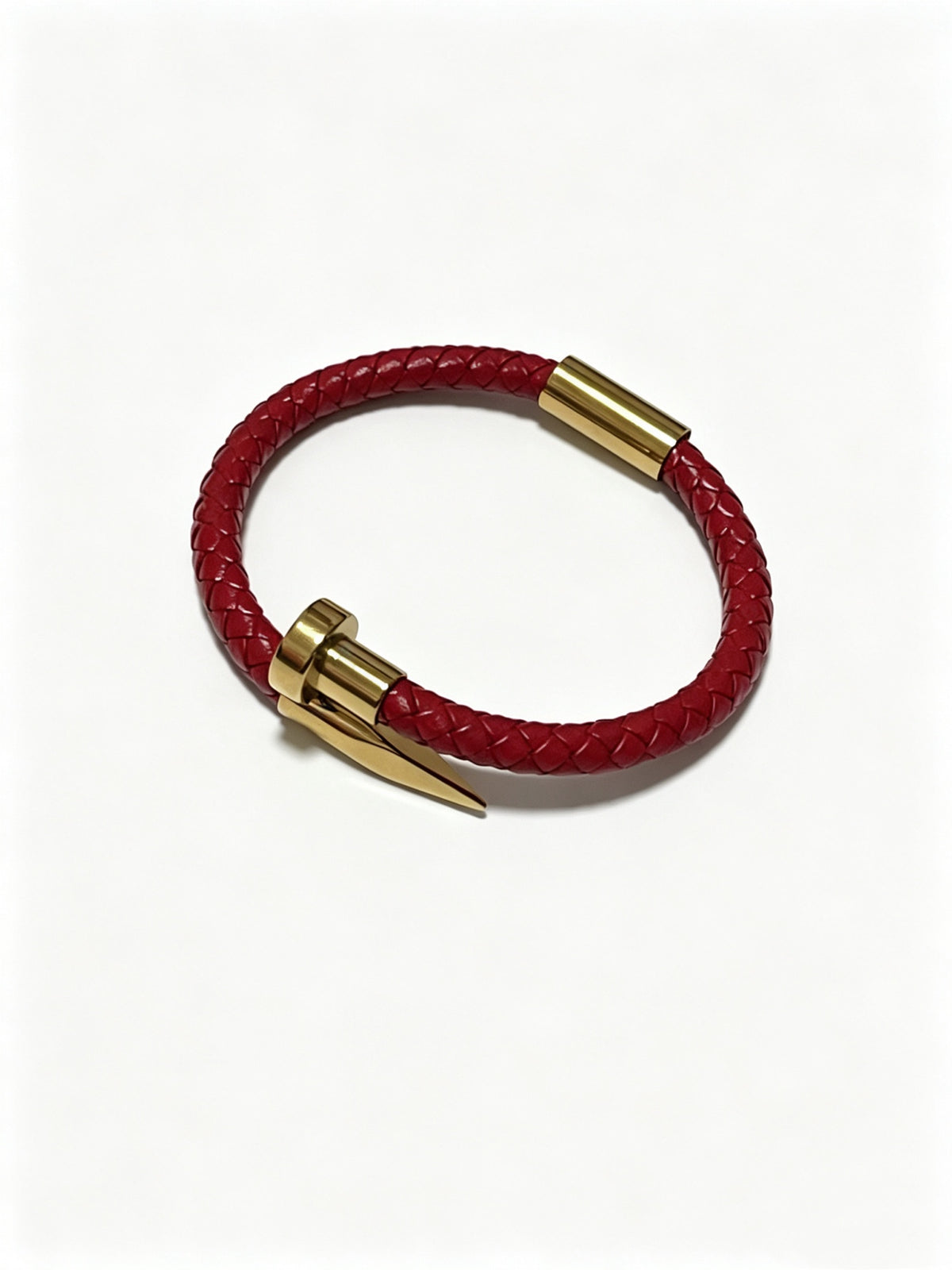 Sculptural Statement Bracelet in Gold-Tone – Design 119 detail view