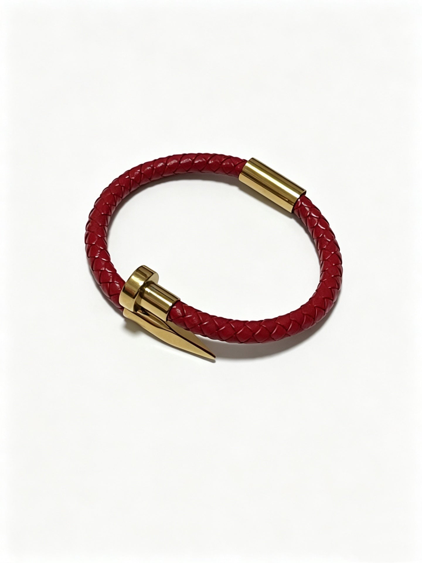 Sculptural Statement Bracelet in Gold-Tone – Design 119 detail view