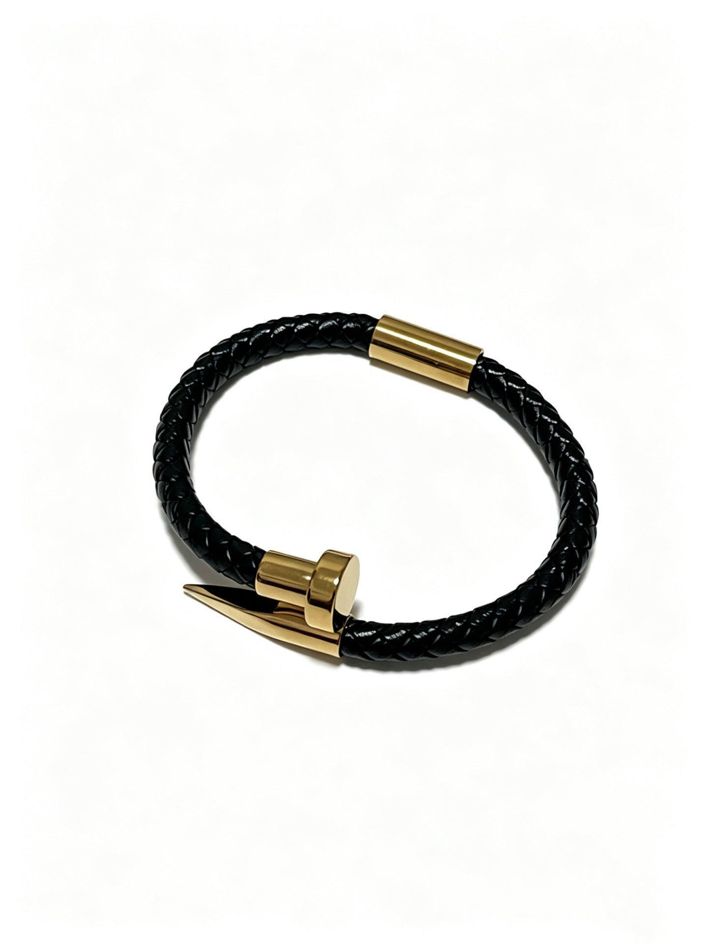 Sculptural Statement Bracelet in Gold-Tone – Design 118 detail view