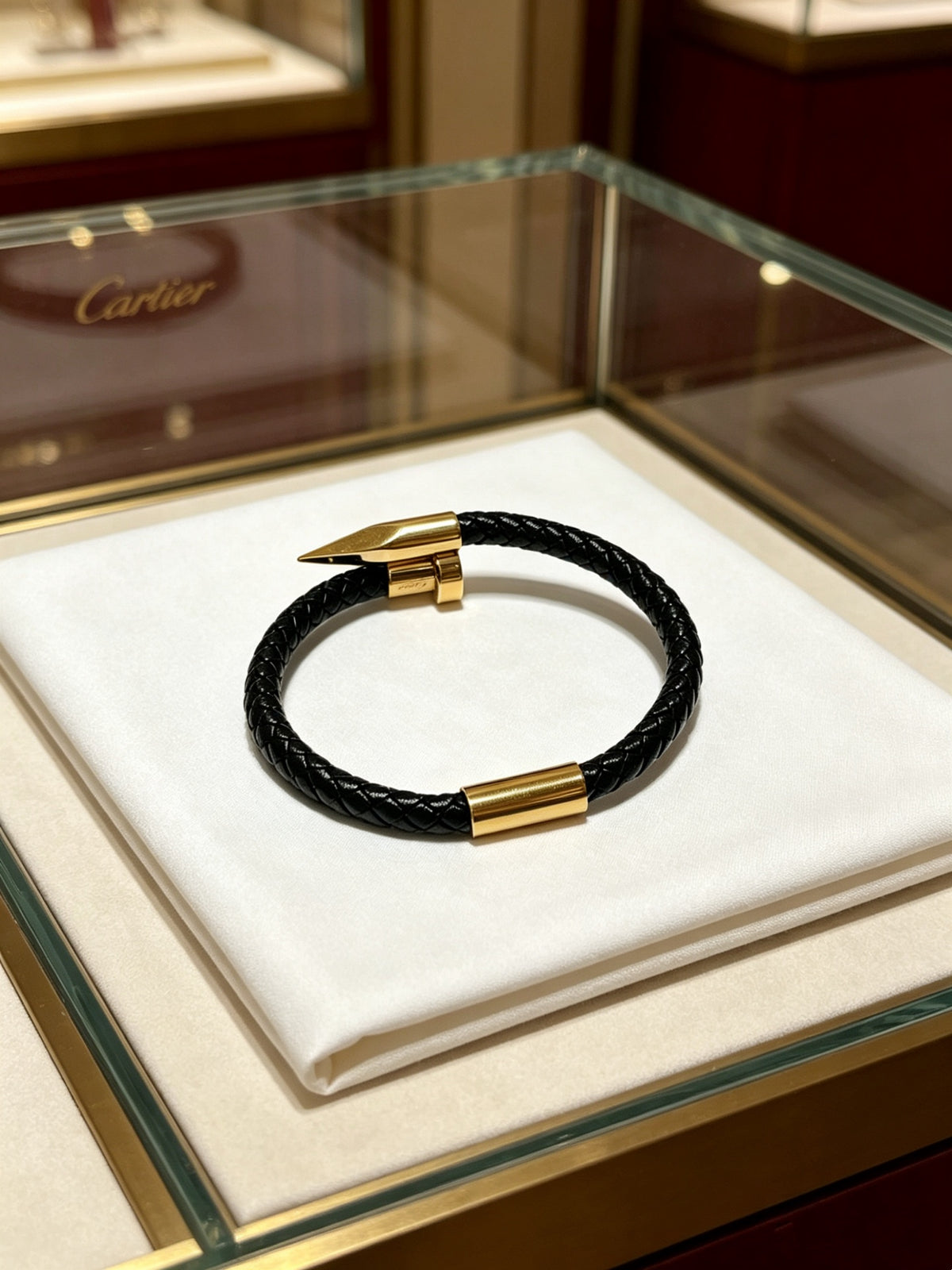 Sculptural Statement Bracelet in Gold-Tone – Design 118 main product view